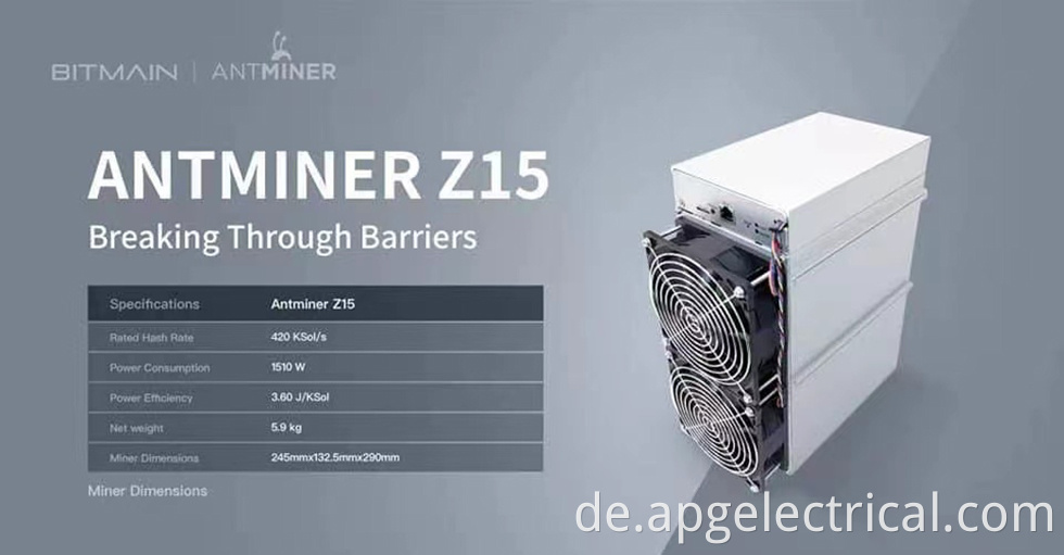 Z15 420K Bergmann z15 420k miner